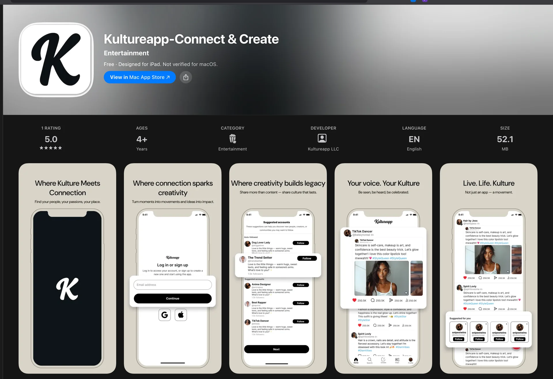 Kulture - Social Media App