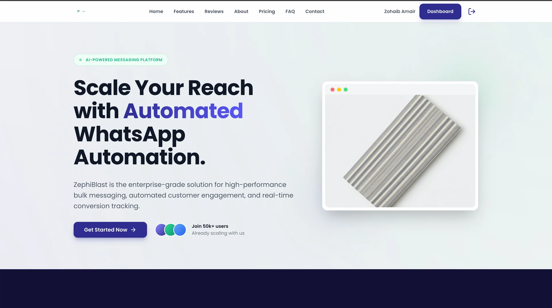 Zephiblast - Whatsapp Marketing Tool